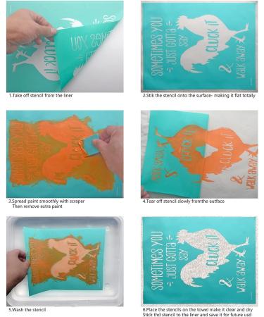 BOOLOOEN Silk Screen Stencil - Self-Adhesive Transfer Stencil for DIY Home Decor - Reusable Washable Mesh Stencil - 8.5x11inch - Valentine's Day Love Theme - Buy Online on GoSupps.com