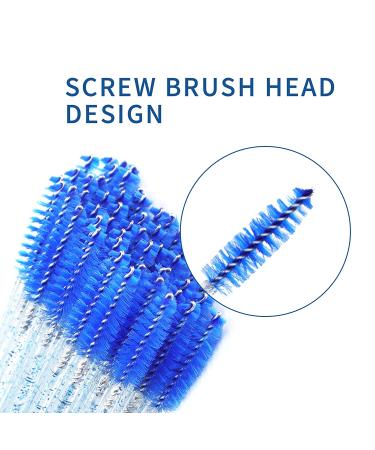 YEASHINE 200 Pcs Disposable Blue Eyelash Mascara Brush Applicator - Lash Makeup Stick - Buy Online on GoSupps.com