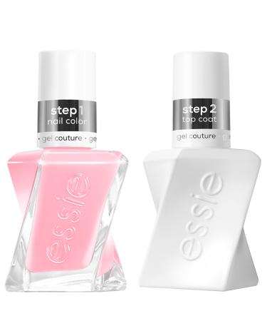 Essie Gel Couture Longwear Nail Polish Kit Inside Scoop Gift Set Sheer Pink Longwear Nail Polish + Top Coat Gifts For Women And Men 0.46 Ounces Each - Buy Online on GoSupps.com