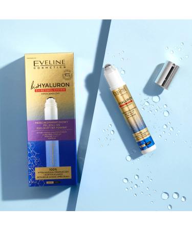 Eveline Cosmetics BioHyaluron Retinol Eye Roll-On Gel 15ml | Anti-Wrinkle Solution for Youthful Eyes | Fast International Shipping - Buy Online on GoSupps.com