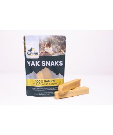 Yak Cheese Dog Chews All-Natural Chews for Dogs. Long Lasting Yak Milk Dog Chews for Aggressive Chewers for Teething Puppies & Bored Dogs (Large 2 Pack) 2 count (Pack of 1) Large