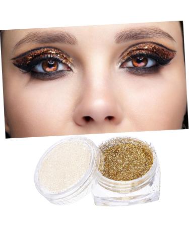Angoily 2pcs Eye Shadow Loose Eyeshadow Glitter Set Pigment 1 count (Pack of 1) Golden - Buy Online on GoSupps.com