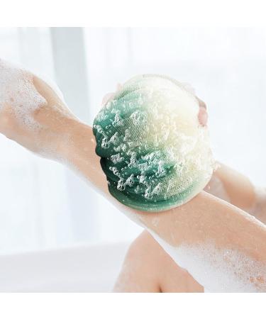 Large Loofahs for Shower Exfoliation Bath Sponge Super Soft Exfoliation Bath Sponge Dual-Use Foaming Bath Ball for Travel Home Hotel Green - Buy Online on GoSupps.com
