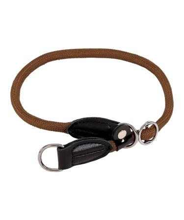 lionto dog collar retriever collar training collar length 60 cm brown Brown 60 cm length 1 cm thickness - Buy Online on GoSupps.com