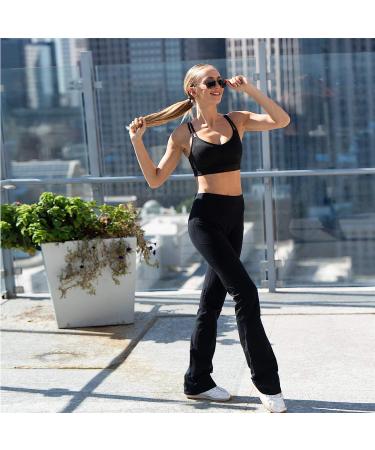 Houmous Women's Cotton Bootcut Pants with Inner Pocket - X-Large/33 Inseam Black - S-XXXL Sizes Available - Buy Online on GoSupps.com