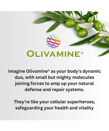 Olivamine EnergyBoost - 60 Capsules with Taurine Rhodiola Vitamin B12 & Olive Leaf Extract for Enhanced Energy & Focus - Buy Online on GoSupps.com