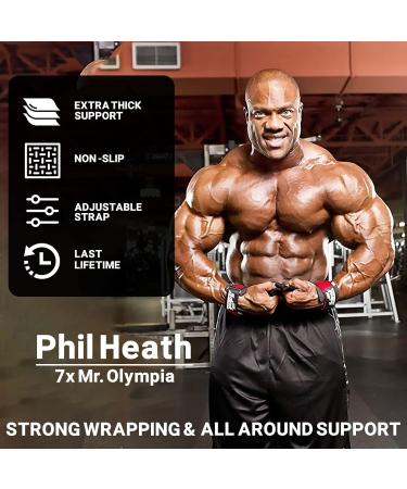 Buy Schiek Lifting Straps with Wrist Protection & Dowel - Red | International Shipping Available - Buy Online on GoSupps.com