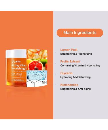 JUMISO All Day Vitamin Nourishing Mask 100ml - Korean Vegan Facial Washoff Mask for Skin Brightening & Vitamin Care - Buy Online on GoSupps.com