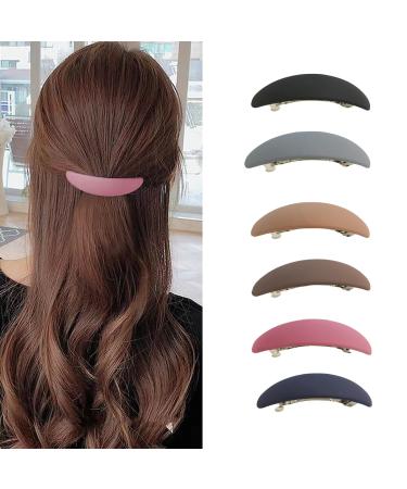 BSITSSS 6 Pieces Hair Barrettes for Women Barrette Hair Clips Retro Classic French Design Barrette Hair Clip Hair Clasps Elegant Hair Clips & Barrettes Accessories for Fine Medium Thick Hair