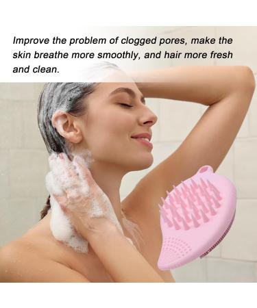 jlceh Silicone Face Scrubber Double Side Silicone Face Scrub Brush Manual Hair Scrubber Handheld Scrubber for Deep Cleaning Skin Solid Powder - Buy Online on GoSupps.com