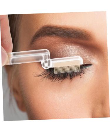 FOMIYES 4 Pcs Foldable Eyebrow Comb Set - Portable Eyebrow Brush & Mascara Comb for Eyelash Beauty | Multitool with Steel Teeth Handle - Buy Online on GoSupps.com