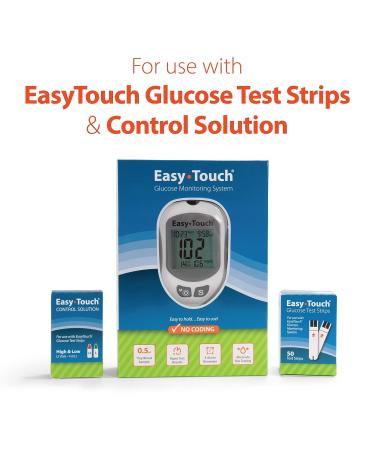 EasyTouch Control Solution Glucose Monitor Kit - Hi & Low - 2 Vials 4ml - Buy Online on GoSupps.com