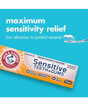 ARM & HAMMER Sensitive Teeth & Gums Toothpaste 4.5 oz (Pack of 4) Mint 4.5 Ounce (Pack of 4) - Buy Online on GoSupps.com