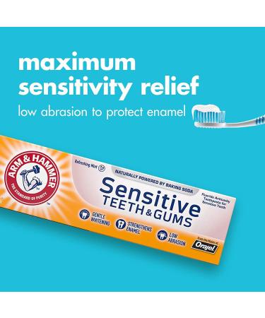 ARM & HAMMER Sensitive Teeth & Gums Toothpaste 4.5 oz - Pack of 8 | International Shipping Available - Buy Online on GoSupps.com