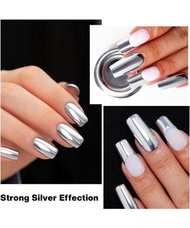 Metallic Painting Gel - 5ml Silver Metal Painted Gel Nail Polish - Reflective High Shine Nail Polish Soak Off UV/LED - Drawing Mirror Nail Gel Polish - Buy Online on GoSupps.com
