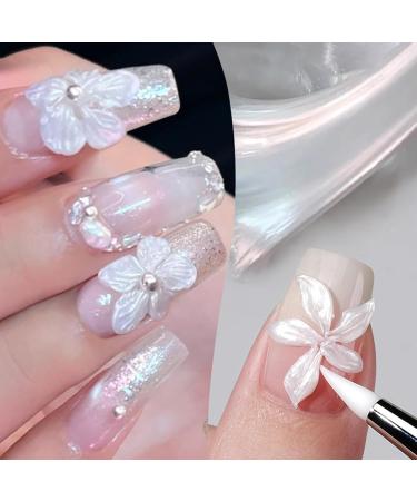 3D Nail Sculpting Gel Pearl White 3D Nail Sculpting Gel | Long-Lasting Manicure Charming Beauty Decor - Glue for Flower Modeling Engraving and Design - Buy Online on GoSupps.com