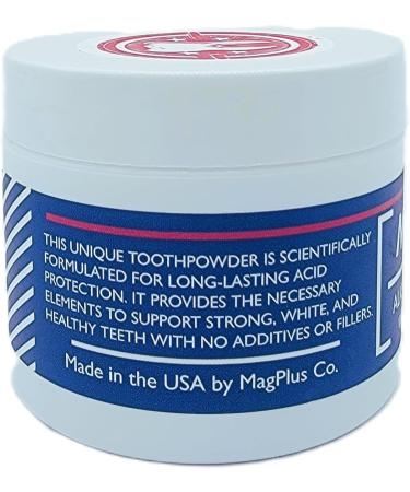 Buy MagPlus+ Premium Toothpowder - Mint 35g | Magnesium & Hydroxyapatite for Teeth Whitening Enamel Remineralization & Sensitivity Relief - Made in USA - Buy Online on GoSupps.com