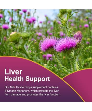 iMATCHME Milk Thistle Liquid Drops - Liver Cleanse & Detox Support - 2 Fl.Oz Organic Extract - Non-GMO, Alcohol-Free, Vegetarian & Gluten-Free - Buy Online on GoSupps.com