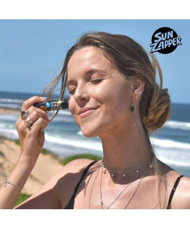 Sun Zapper Zinc Stick SPF 50+ Bronze Tan - Water Resistant Mineral Sunscreen for Face & Body (0.42 Oz) - Made in Australia - Buy Online on GoSupps.com