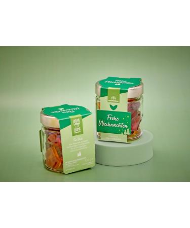  naschlabor Christmas Fruit Eraser in Gift Jar 120g Cute Rubber Bears for Christmas Season Advent Calendar Gift for the Whole Family - Buy Online on GoSupps.com