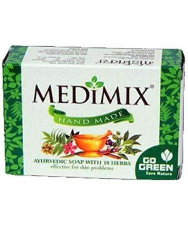 Medimix Ayurvedic Soap 75g - Infused with 18 Herbs - Natural Herbal Skincare - Buy Online on GoSupps.com