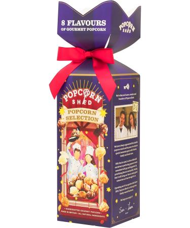 Popcorn Shed Snack Selection Gift Box | 8 Bags of Gourmet Popcorn Inside | Vegetarian Gift | Luxury Popcorn Snacks for Foodies Popcorn Selection Gift Box - Buy Online on GoSupps.com