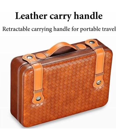 Cigar Boxs Humidors Light Cigar Box Humidification Cigar Case Hand Stitched Woven Pattern Cigar Box - Buy Online on GoSupps.com