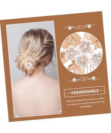 HONMEET 1 Set Leaves and Flowers Hair Comb Decorative Hair Clips Headgear Decorative Hair Combs Tiara Suits for Women Hair Accessories Wedding Hair Pins Hair Holder Zinc Alloy - Buy Online on GoSupps.com