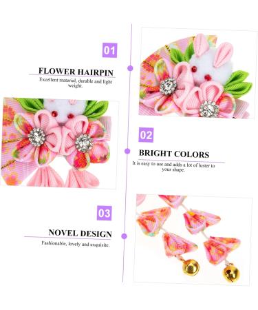 FRCOLOR Hanfu Hairpins Kimono tassel bell hair accessory Japanese style hair clip tassel kimono hair clip traditional japanese hairpin Bunny Clips Vintage s bride alloy Asia Hair - Buy Online on GoSupps.com