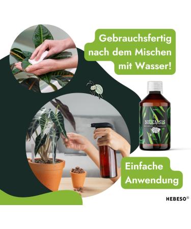 HEBESO NEEMSIS Organic Neem Oil 500ml - Cold Pressed 100% Natural Eco-Friendly Ready to Use - Buy Online on GoSupps.com