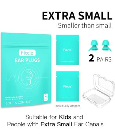 Extra Small Ear Plugs for Sleeping - Kids & Adults | Noise Reduction Concerts Travel | Pairs of 2 - Buy Online on GoSupps.com