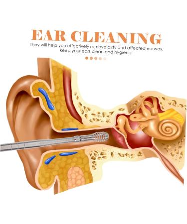 FRCOLOR 12 Sets Ear Pick Set - Stainless Steel Ear Wax Cleaner & Ear Curette Kit for Safe Ear Cleaning - Portable Assorted Colors - Global Shipping Available - Buy Online on GoSupps.com