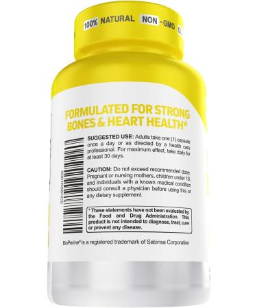 Immune System Support Vitamin K2 (MK7) + D3 5000 IU with Bioperine | 120 Vegetarian Capsules | Strong Bones & Heart Health | Tiny Easy-to-Swallow Formula - Buy Online on GoSupps.com