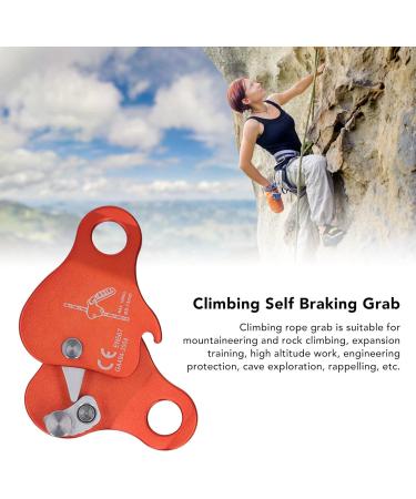 Alomejor Aluminum Alloy Climbing Rope Gripper - Self-Protecting Via Ferrata Clamp for 8-13mm Ropes - Outdoor Climbing Gear - Orange - Buy Online on GoSupps.com