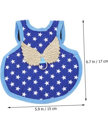 CORHAD Chicken and Duck Vest Hen Leash Chicken Lead and Harness Small Dog Harness Rooster Costume Pet Leash 17X15X0.5CM Blue - Buy Online on GoSupps.com