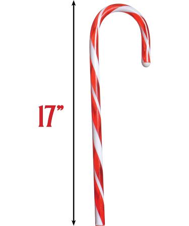 Prextex 12 Christmas Candy Cane Pathway Lights - Indoor/Outdoor Use - Light Up Walkway Decor (2 Sets of 6, 17 Inches Tall) - Buy Online on GoSupps.com
