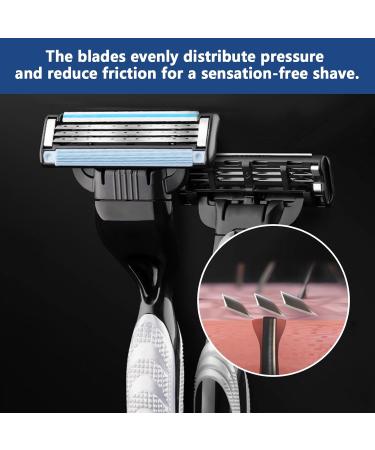 Thapncow 12 Men's Razor Plane Set - 3 Blades for Precision Grooming | Wet Razor for Beard & Leg Hair Removal | Premium Blade Shaver for Smooth Skin - Buy Online on GoSupps.com