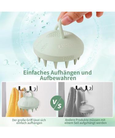 Scalp Massage Brush Set 100% Silicone Hair Washing & Growth Brush for Head Massage | 2 PCS Shampoo Massager for Wet & Dry Use - Buy Online on GoSupps.com