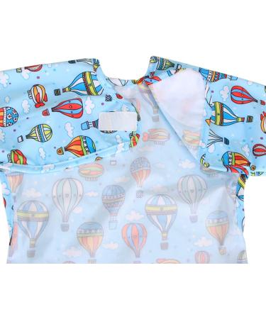 Luxja Baby Waterproof Long Sleeve Bib for Toddlers (6-24 Months) - Hot Air Balloon Design - Buy Online on GoSupps.com