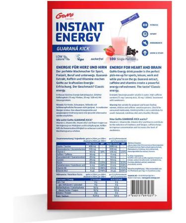 GoMo ENERGY Sugar-Free Energy Drink More Power and Endurance Powerful Wake-Up Drink with Guarana Caffeine High-Dose Vitamin B Complex and Vitamin C Energy Taste - Buy Online on GoSupps.com