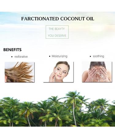 Sonew Liquid Coconut Oil Hair Care Coconut Oil Nourishing Moisturizing Odorless Liquid Coconut Oil for Promotes Healthy Skin Hair 100ml - Buy Online on GoSupps.com