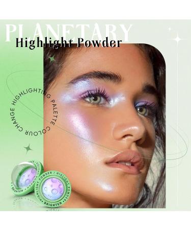 Buy Lunar Glow Face Highlighter Palette - Multichrome Shimmer & Glitter for Body Cheek & Eye Makeup | #1 Chameleon Illuminator - Buy Online on GoSupps.com