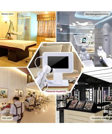 Skin Hair Analyser Scalp Hair Detector with 50X & 200X Lens 2 Million Pixel HD LCD Screen Stop Motion HD Images Comprehensive Skin Detection for Home Beauty Salon Spa - Buy Online on GoSupps.com