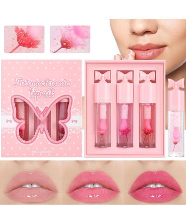  Generisch Color-changing lip oil nourishing lip oil with color-changing effect lip gloss with nourishing formula gift idea for women - Buy Online on GoSupps.com