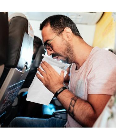 PETPOP Motion Sickness Glasses - Quality Cowhide Film Paper Material, Firm & Leakproof Vomiting Bags - Blue Candy White (25pcs) - Buy Online on GoSupps.com