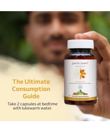 Purely Yours Nutra Gut Triphala Capsules for Gut Health Improves Metabolism Bloating Acidity & Constipation Relief Gut Cleanse for Men & Women 10 Veg Capsules - Buy Online on GoSupps.com