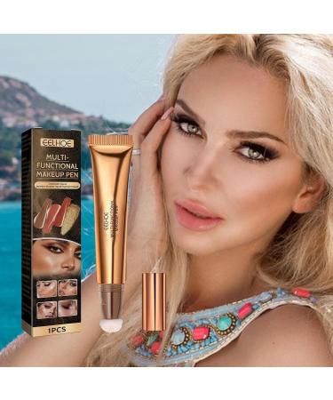 Multi Stick - Portable Highlighter Makeup Stick Luxurious - Makeup Stick Plaster Design Highlight Bronzer Shaping Trimming Stick with Air Cushion Applicator Highlighter (Light Pink) - Buy Online on GoSupps.com