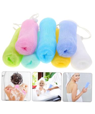 7pcs Foaming Soap Maker | Shower Pouf & Soap on a Rope | Exfoliating Bath Sponges | Jabon De Ba o Loofah for Men - Buy Online on GoSupps.com