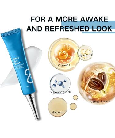 Tongyend Men Eye Serum Caffeine Eye Cream Instant Eye Tightening Cream Lifts Firming Anti-Wrinkle & Hyaluronic Acid Moisturiser Kojic Acid Eye Cream Instant Eye Lift & Eye Bag Depuffing Eye Gel - Buy Online on GoSupps.com