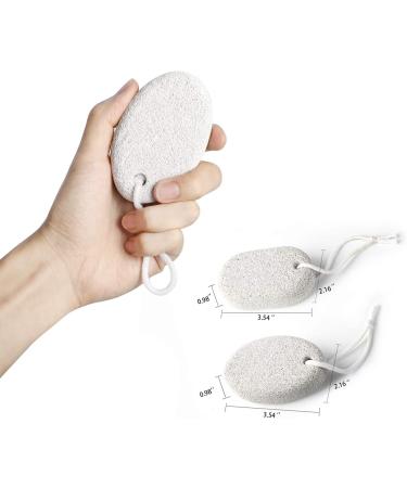 PHOGARY Natural Pumice Stone 2 PCS Set - Hard Skin Callus Remover for Feet & Hands - Foot File Exfoliation Tool for Dead Skin Removal - Buy Online on GoSupps.com